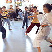 teaching karate